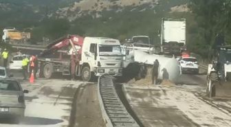 Yakıt tankeri devrildi: Ulaşım kontrollü sağlandı