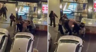 Beylikdüzü’nde 4 kadının saç saça kavgası kamerada