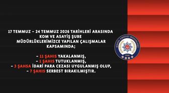Bingöl’de bir haftada 11 şüpheli yakalandı