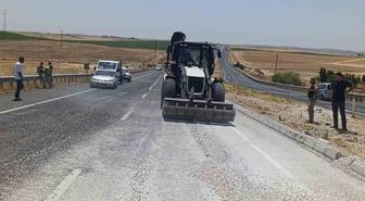 Diyarbakır’da hafriyat kamyonu devrildi: 1 yaralı