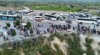 Kapadokya’da sıcak hava balonları olumsuz hava şartları nedeniyle havalanamadı