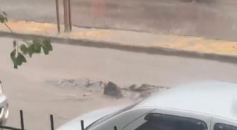 Karacabey’de şiddetli yağmur yolları göle çevirdi