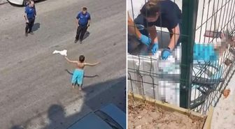 Yarı çıplak sokağa çıkan kadın daha sonra 3. kattan atladı