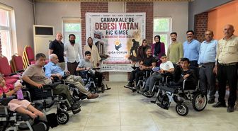 Siirt'te 10 engelliye elektrikli sandalye