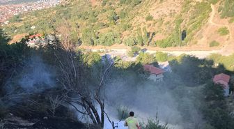 Isparta'da orman yangını söndürüldü, bal kovanları zarar gördü