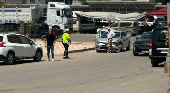 Kurtalan’da maddi hasarlı trafik kazası