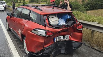 Kavak'ta trafik kazası: 4 yaralı