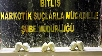 Bitlis'te çuvallarda 8 kilo skunk ele geçirildi, 2 tutuklama
