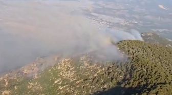 Kaş'ta orman yangınının enerjisi düşürüldü