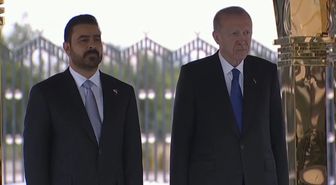 Cumhurbaşkanı Erdoğan, Irak Başbakanı ez-Zeydi'yi Resmi Törenle Karşıladı