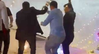 Samsun'da sağanak düğünde tente çöktü