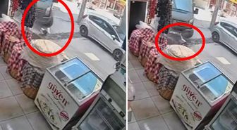Kargo minibüsü çocuğu altına aldı, o anlar kamerada