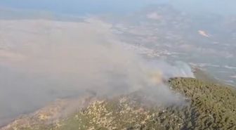 Kaş'ta orman yangını enerjisi düşürüldü, kontrol çalışmaları sürüyor