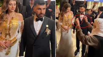 Kayınvalidenin geline taktığı hediye düğüne damga vurdu