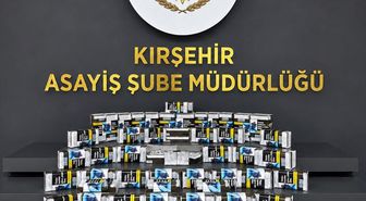 Kırşehir'de 460 paket makaron ele geçirildi