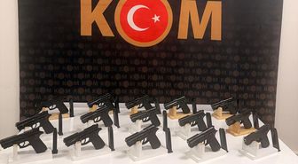 Mardin'de 18 Ruhsatsız Tabanca Ele Geçirildi