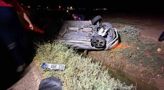 Nusaybin'de takla atan otomobil: 3 yaralı