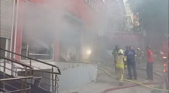 Pendik'te sabun üretim fabrikasında yangın