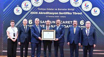 Samsun TSO, akreditasyon belgesiyle başarısını tescillendirdi
