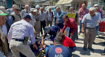 Karaman'da kazada yaralanan motosikletliye 'Yat lan yat' anonsu