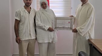 Alman kadın Mardin'de Müslüman oldu