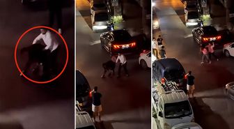 Ambulansa yol vermek isteyen tır şoförüne dehşeti yaşattılar