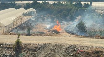 Antalya'da iki ayrı sera alanı ve bahçede çıkan yangında hasar oluştu