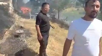 Emet’teki yangın kontrol altına alındı, ormana sıçraması önlendi