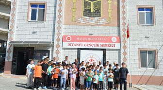 Havza Kaymakamı Serin ve Belediye Başkanı İkiz, Diyanet Gençlik Merkezi'ni ziyaret etti