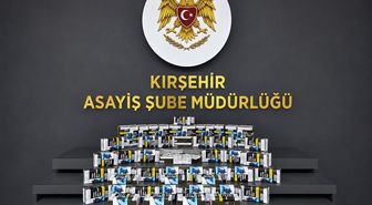 Kırşehir’de 460 paket makaron ele geçirildi
