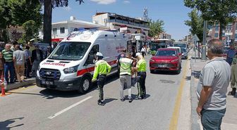 Kırşehir’de otomobilin çarptığı yaya yaralandı