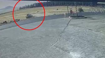 Mardin’de otomobilin takla attığı kaza kamerada