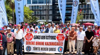 Mersin Limanı’nda işten çıkarılan işçilerin direnişi 210’uncu gününde
