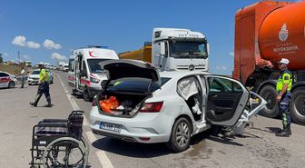Pendik'te iki otomobilin çarpıştığı kazada 2 kişi yaralandı