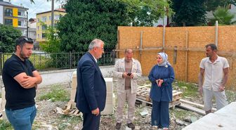 Samsun'da tarihi Taçlı Çeşme'nin restorasyon çalışmaları sürüyor
