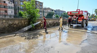 Su baskınından etkilenen Cide'de çalışmalar devam ediyor
