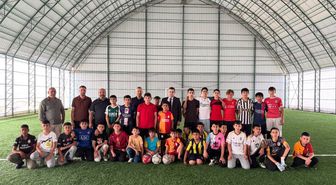 Susuz’da Yaz Kur’an Kursu öğrencilerine futbol moral oldu
