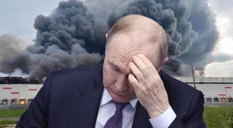 Ukrayna'dan Rusya'ya yeni İHA saldırısı! Dev lojistik merkezi alevlere teslim oldu