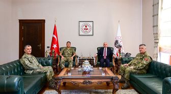 1. Ordu Komutanı Orgeneral Ersay'dan Vali Turan'a ziyaret