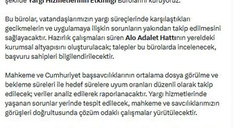 Bakan Gürlek: Yargı Hizmetlerinin Etkinliği Bürolarını kuruyoruz