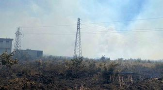 Çanakkale’de tarım arazisinde yangın