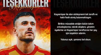 Dorukhan Toköz, Kayserispor’dan ayrıldığını açıkladı
