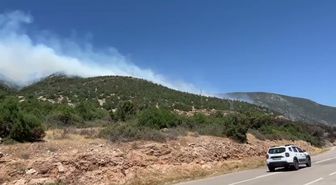 Eğirdir Barla köyündeki orman yangını söndürüldü, soğutma çalışmaları sürüyor