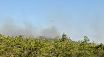 Fethiye'deki orman yangınının enerjisi düşürüldü