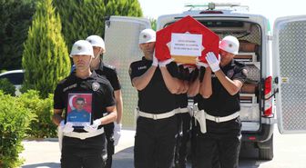 Görevi başında vefat eden polis memuru memleketine uğurlandı