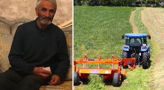 Ot biçme makinesine sıkışan çiftçi feci şekilde can verdi
