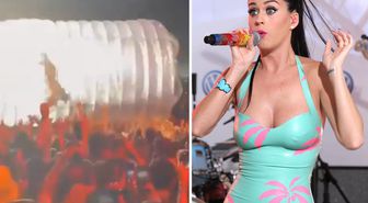 Katy Perry'ye konserde 'yanlış yön' sürprizi