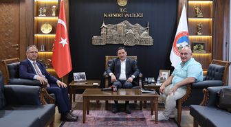Kayseri Valisi Gökmen Çiçek'e önemli ziyaret