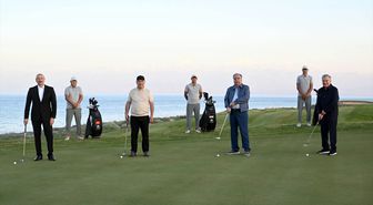 Kırgızistan'da Issık Göl kıyısındaki Uluslararası Golf Kulübü hizmete açıldı