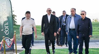 Özbekistan, Tacikistan ve Azerbaycan cumhurbaşkanları, Kırgızistan’da golf kulübü açılışına katıldı